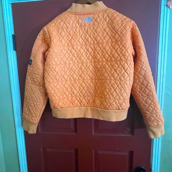 Vintage THE NORTH FACE tangerine 🍊 colored cropped jacket. Purchased in 1989 - Picture 2 of 11